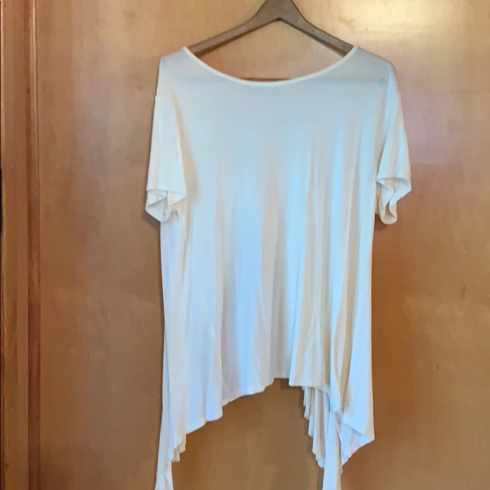 Cream/off white top w sexy open back